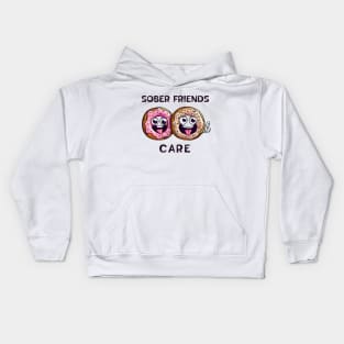 Sober Friends Donut Care Kids Hoodie